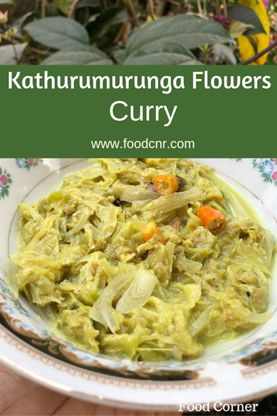 Kathurumurunga Flowers Curry